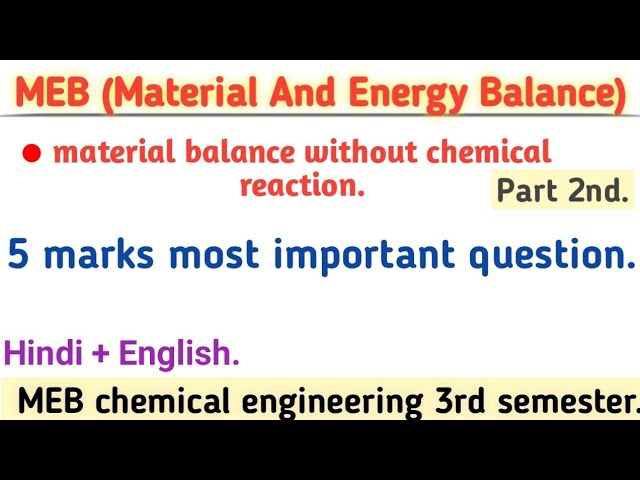 Why is Energy Balance Important in Chemical Engineering