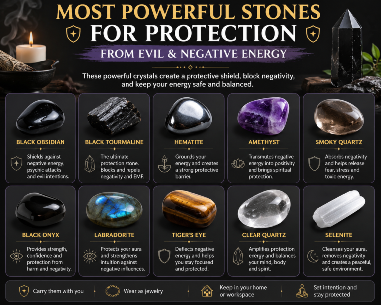 Most Powerful Stones for Protection from Evil & Negative Energy